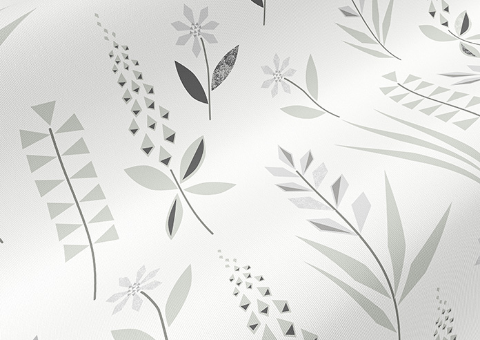 Woodland Phlox, Snow - Twist&Fit Roller Blind - Image 4